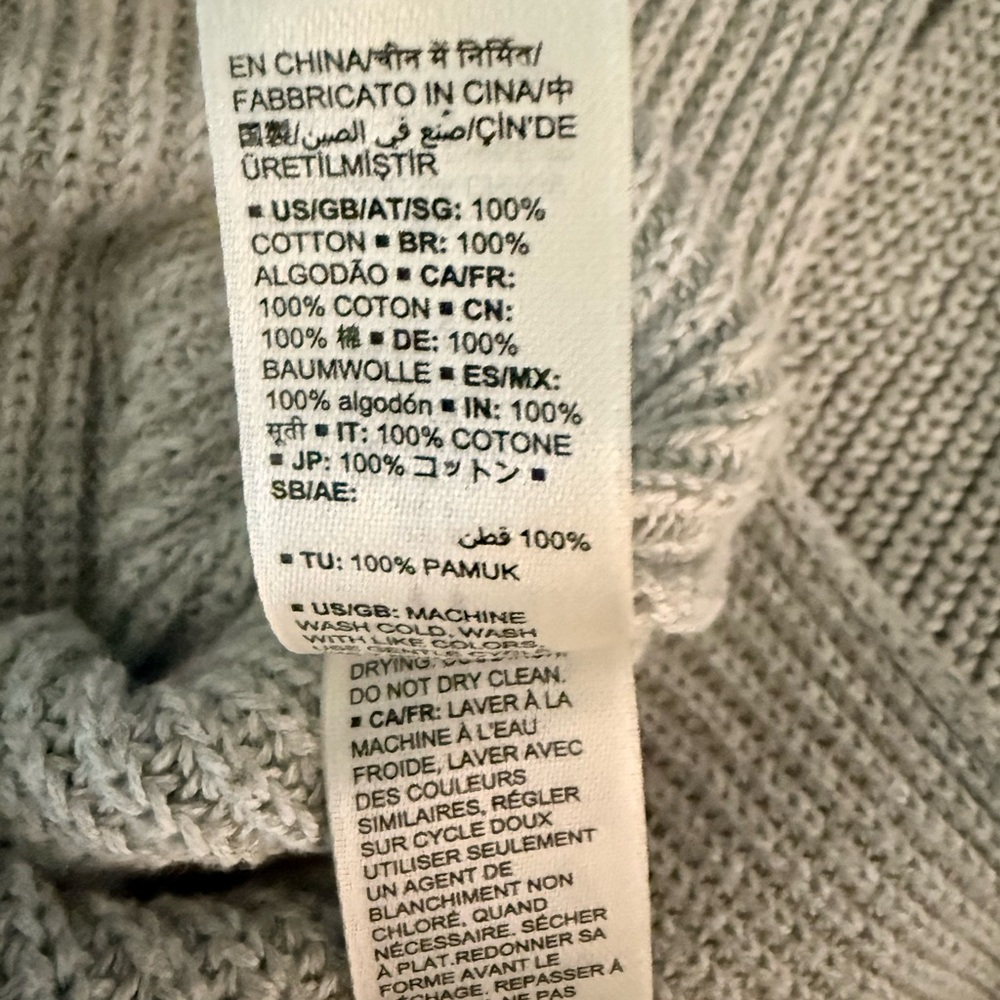 Goodthreads 100% Cotton V-Neck Sweater - Gray - Picture 4 of 4